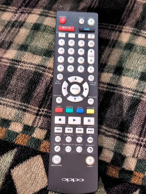 OPPO Blu-Ray Disc Player Remote Control Black & White